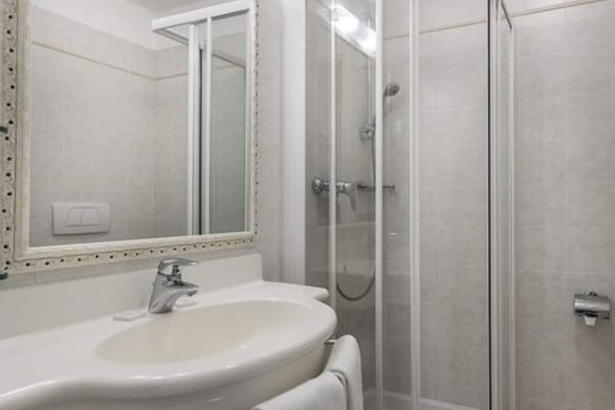 shower, free toiletries, hair dryer, bidet