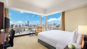 Ropa de cama de alta calidad y minibar