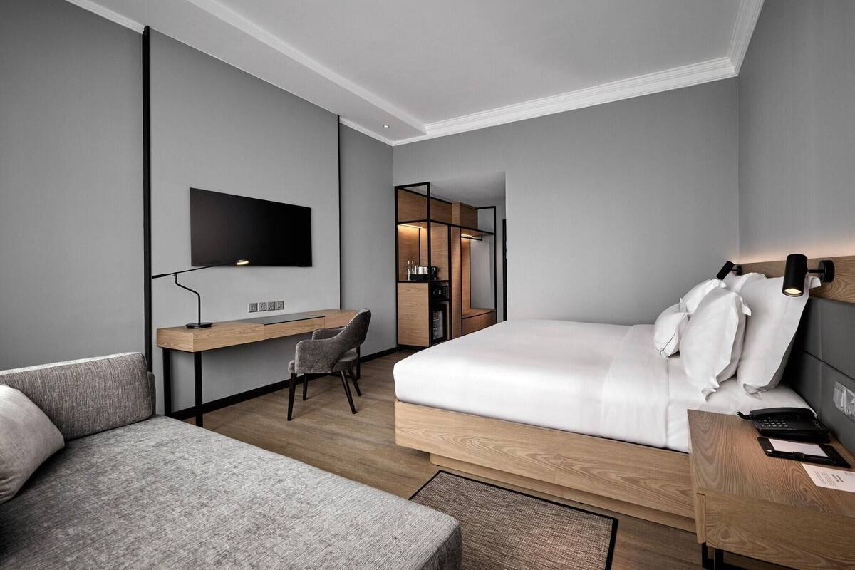 In-room safe, desk, blackout drapes, iron/ironing board