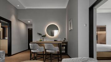 Suite, 1 King Bed with Sofa bed, Non Smoking | Living room | LCD TV