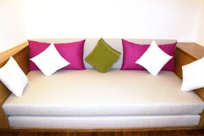 Suíte | Área de estar | TV LCD 32 polegadas com canais a cabo, TV