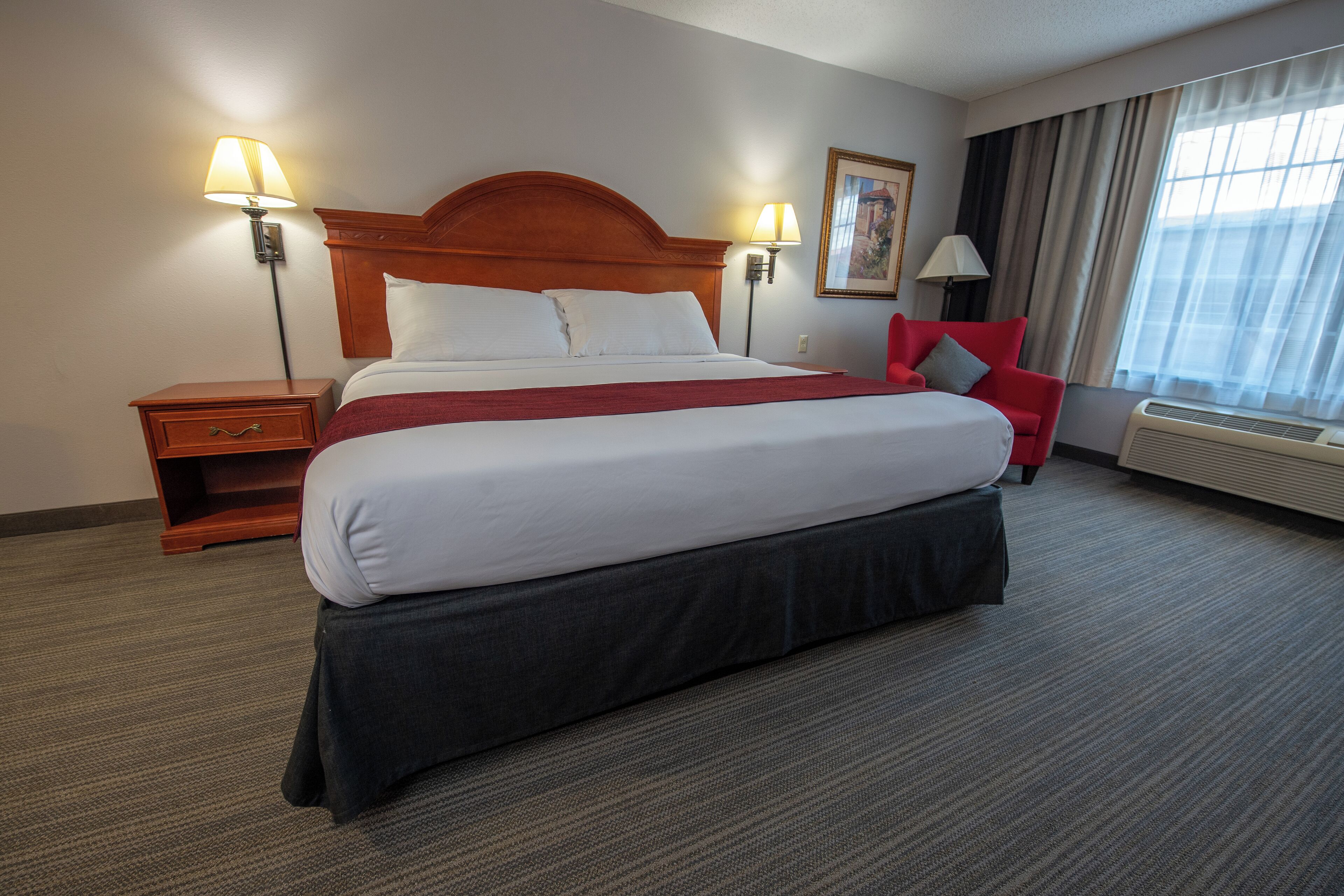 premium bedding, desk, blackout curtains, soundproofing