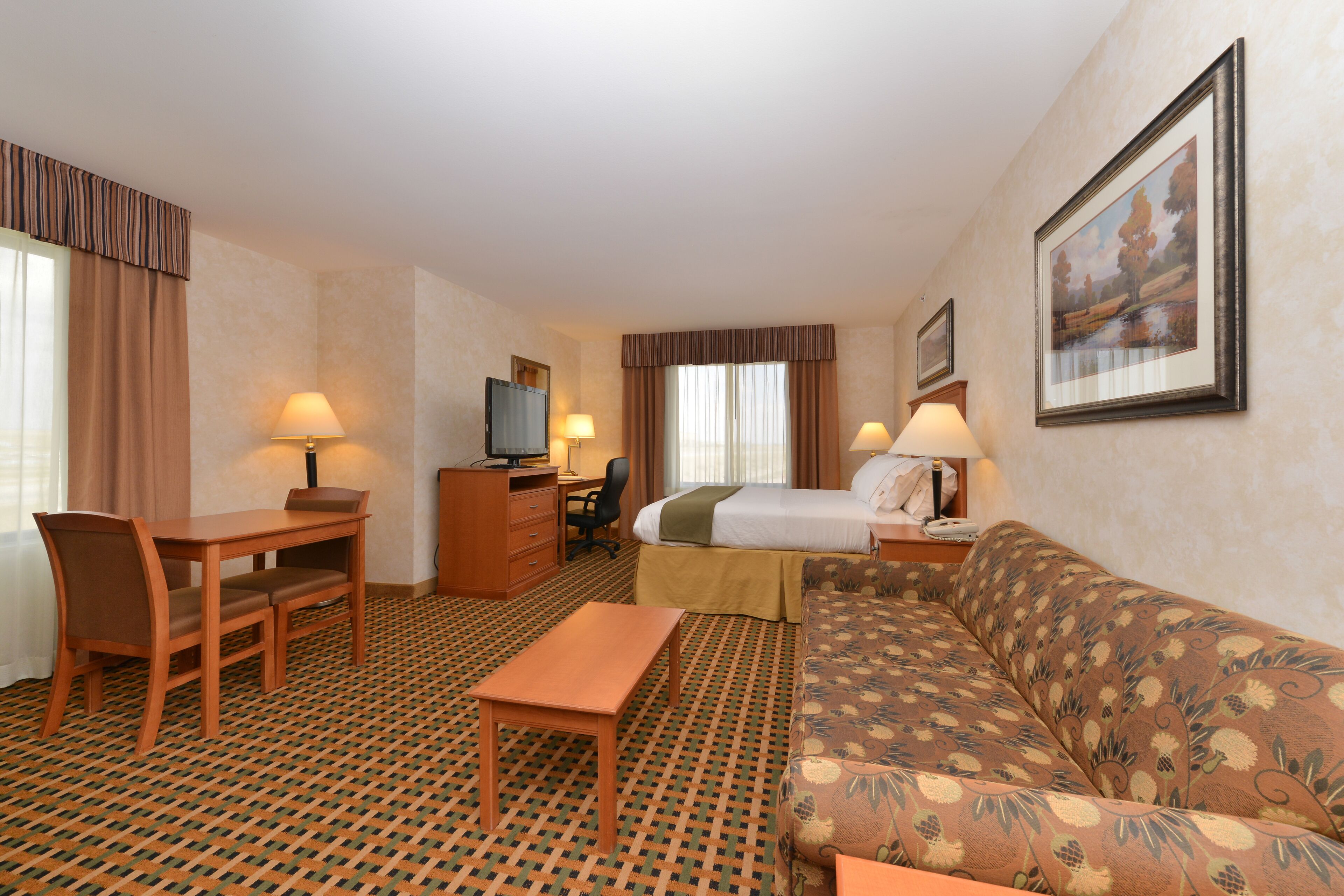 suite, 1 queen bed | in-room safe, desk, laptop workspace, blackout curtains