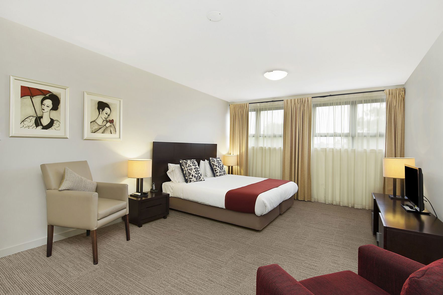 Minibar, in-room safe, blackout curtains, iron/ironing board