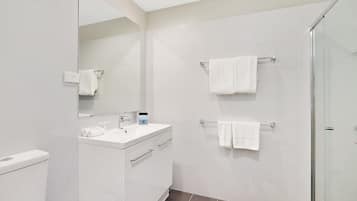 Free toiletries, hair dryer, towels
