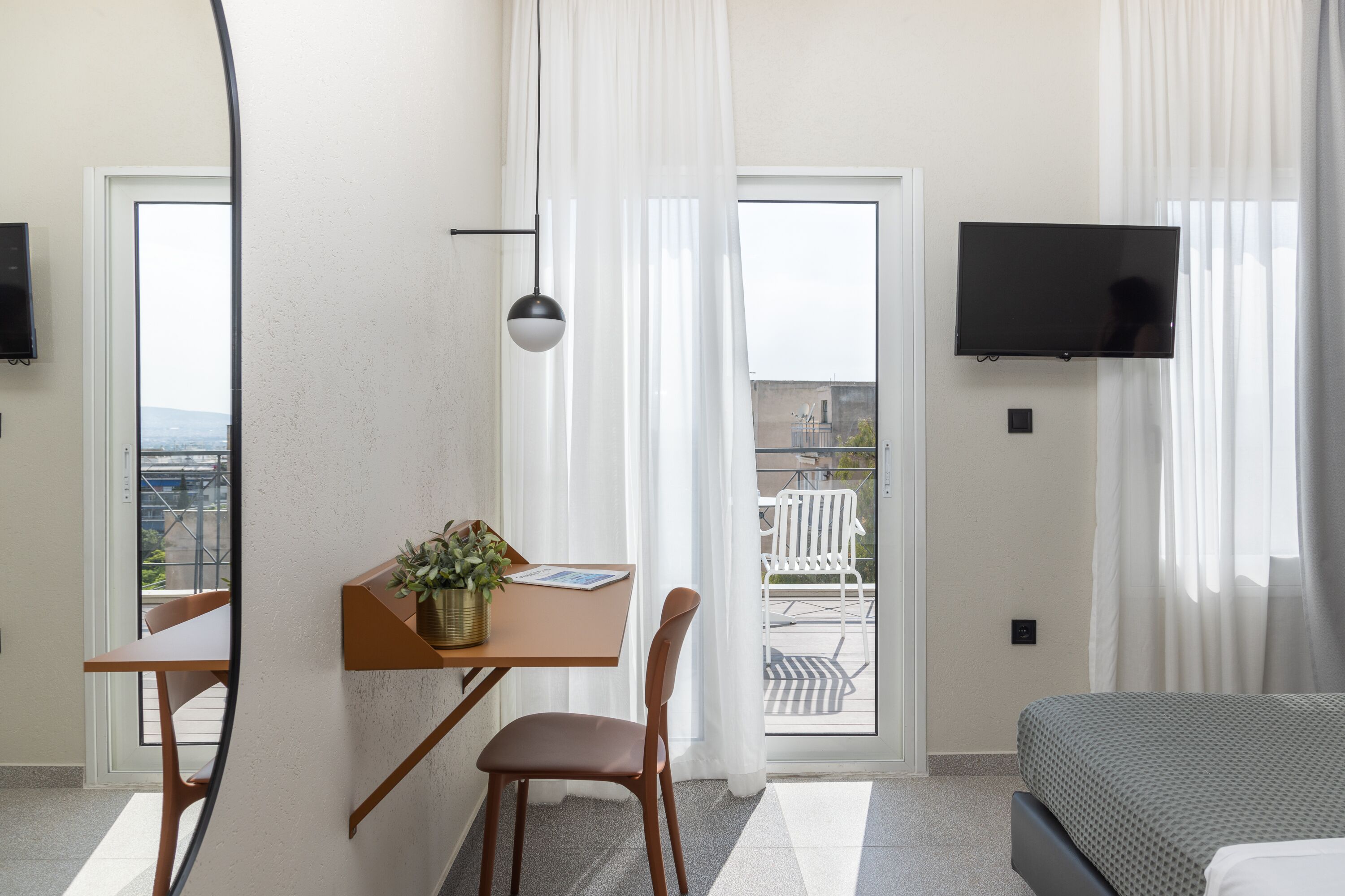 Double or Twin Room (Acropolis View) | In-room safe, desk, blackout curtains, soundproofing