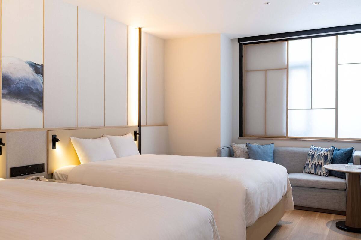 ห้องเอ็กเซกคิวทีฟทวิน | โต๊ะทำงาน, ผ้าม่านกันแสง, Wi-Fi ฟรี, ห้องพักตกแต่งอย่างมีเอกลักษณ์