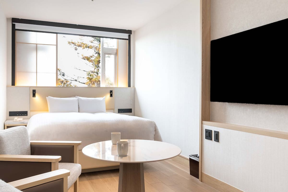 Standard dubbelrum | Individuell inredning, unika möbler, skrivbord och mörkläggningsgardiner