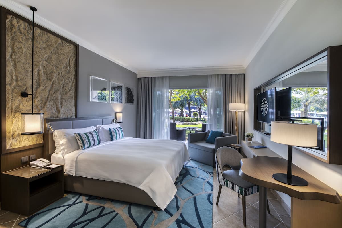 Room, 1 King Bed, Terrace, Garden View | 1 bedroom, down duvets, minibar, in-room safe