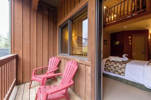 Premier Quadruple Room, Multiple Beds, Mountain View | Balcony - Vagabond Lodge at Kicking Horse Resort (Golden)