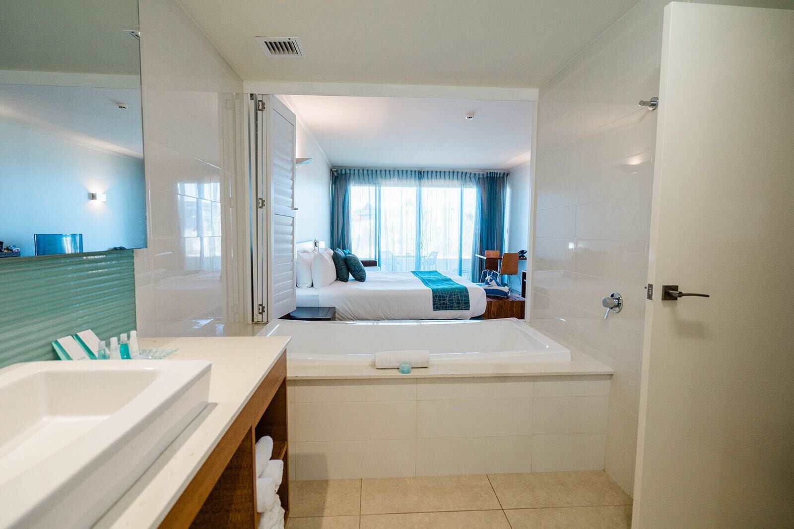 free toiletries, hair dryer, towels