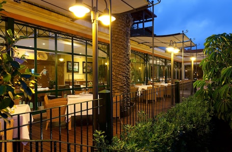 Breakfast, lunch, dinner served; Mediterranean cuisine, alfresco dining
