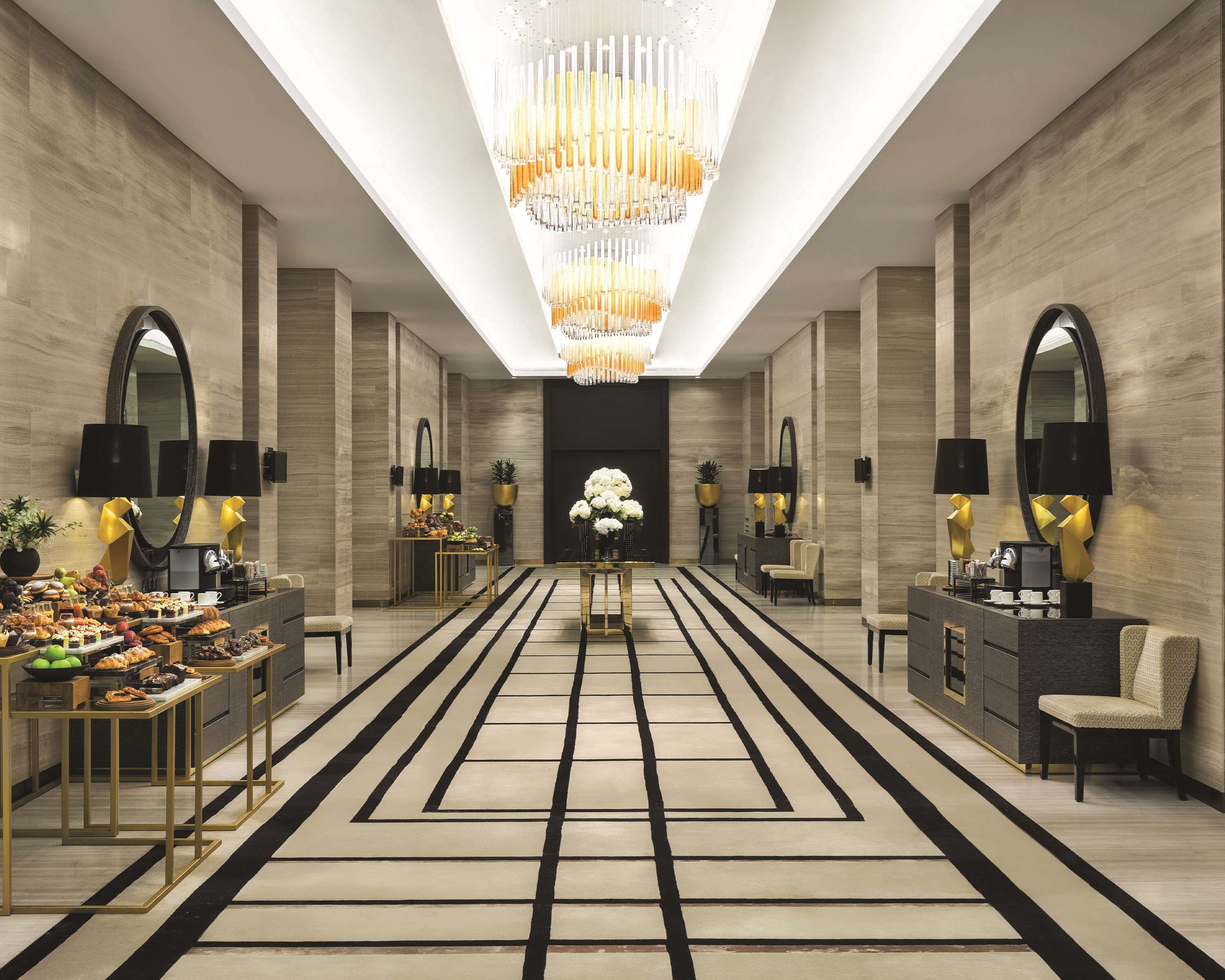 Outdoor wedding area