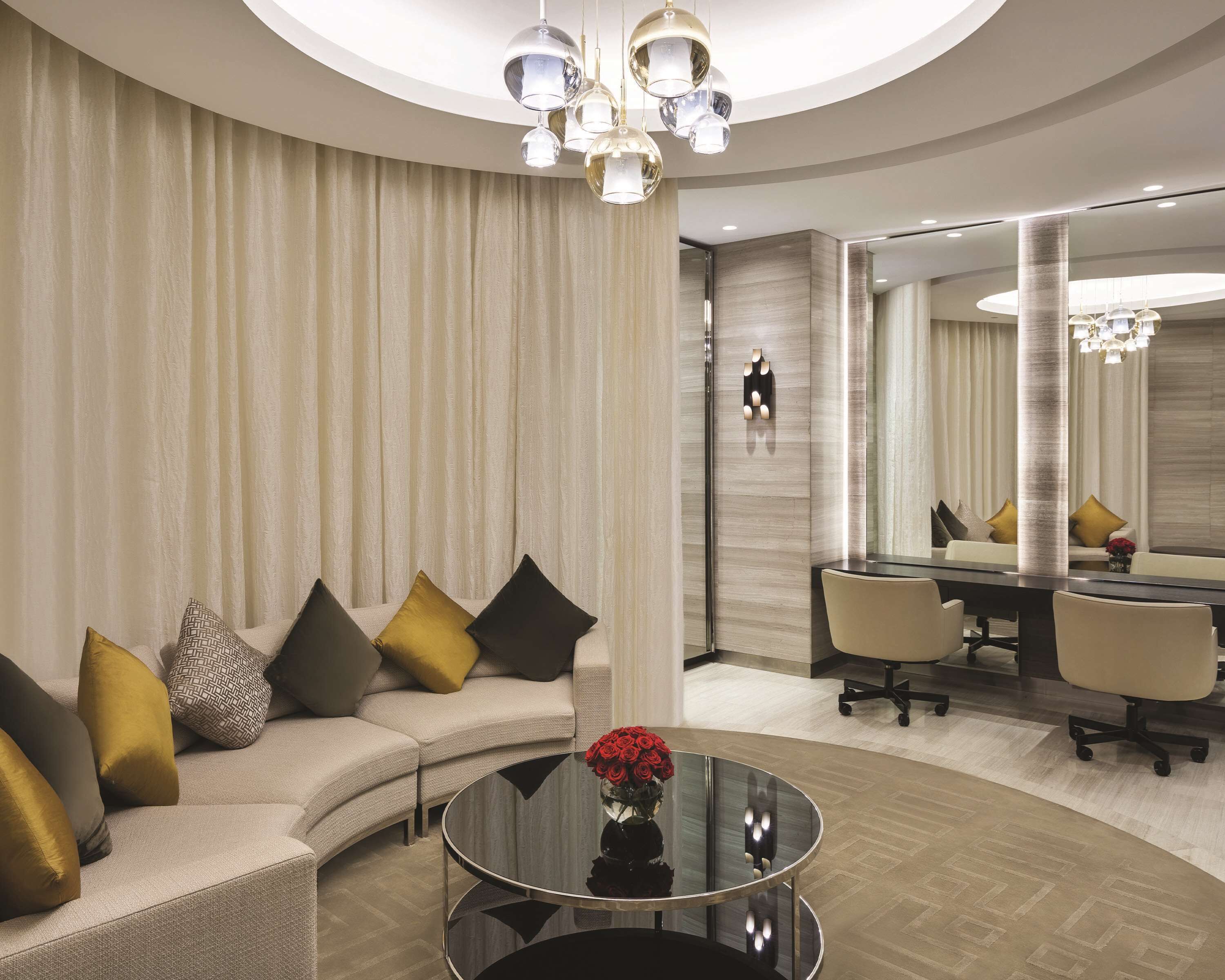 outdoor wedding area