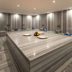 Een Turks bad/hammam, lichaamsbehandelingen, body scrubs