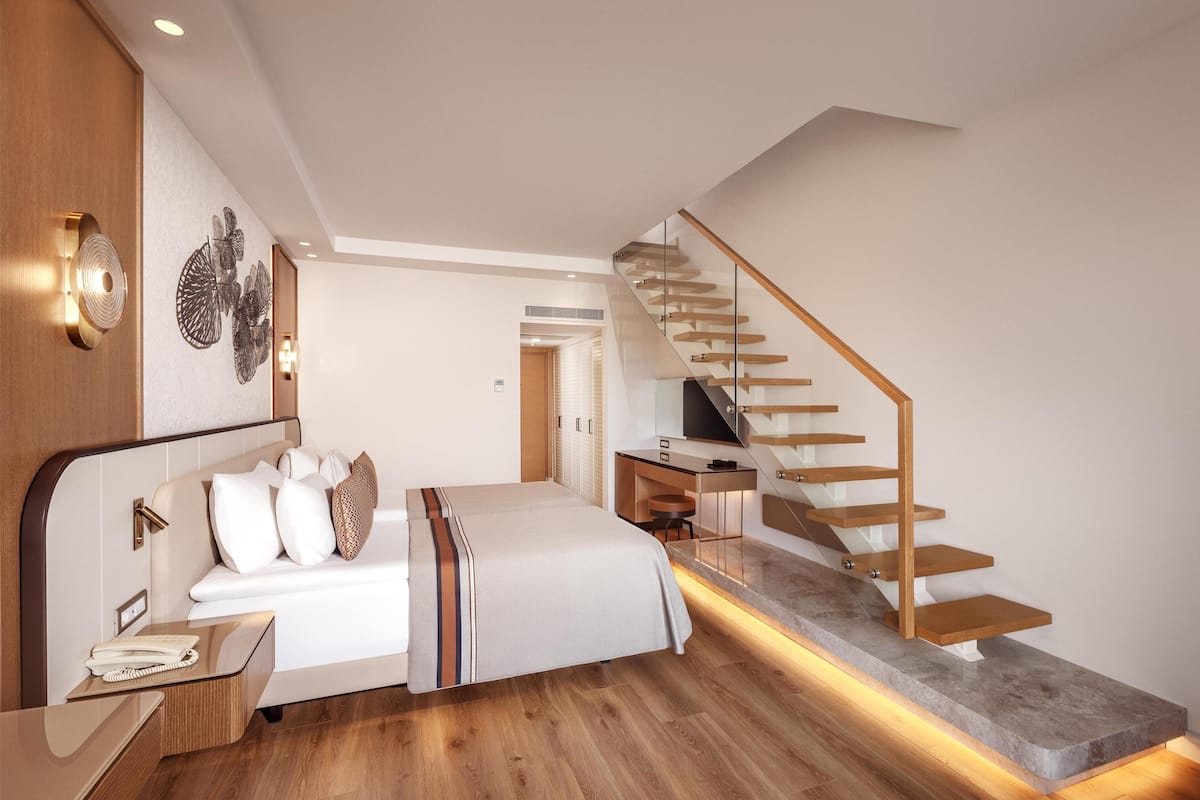 1 slaapkamer, een minibar, een kluis op de kamer, gratis wifi