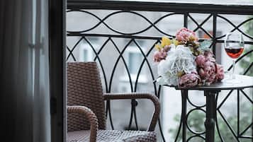 Superior-Doppel- oder -Zweibettzimmer | Blick vom Balkon