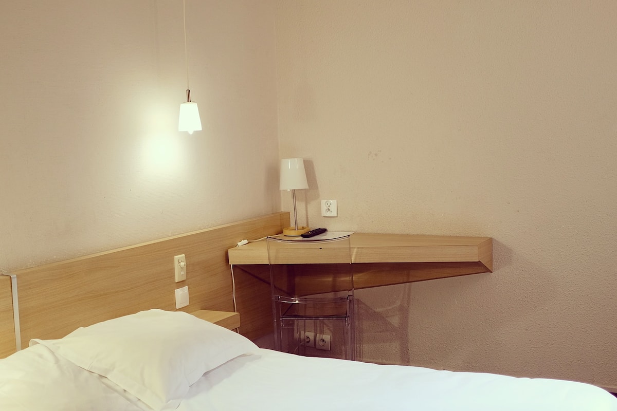 Desk, iron/ironing board, free WiFi, bed sheets
