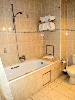 Free toiletries, hair dryer, towels