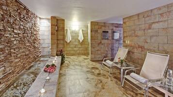 Couples treatment room(s), sauna, hot tub, body treatments, hydrotherapy