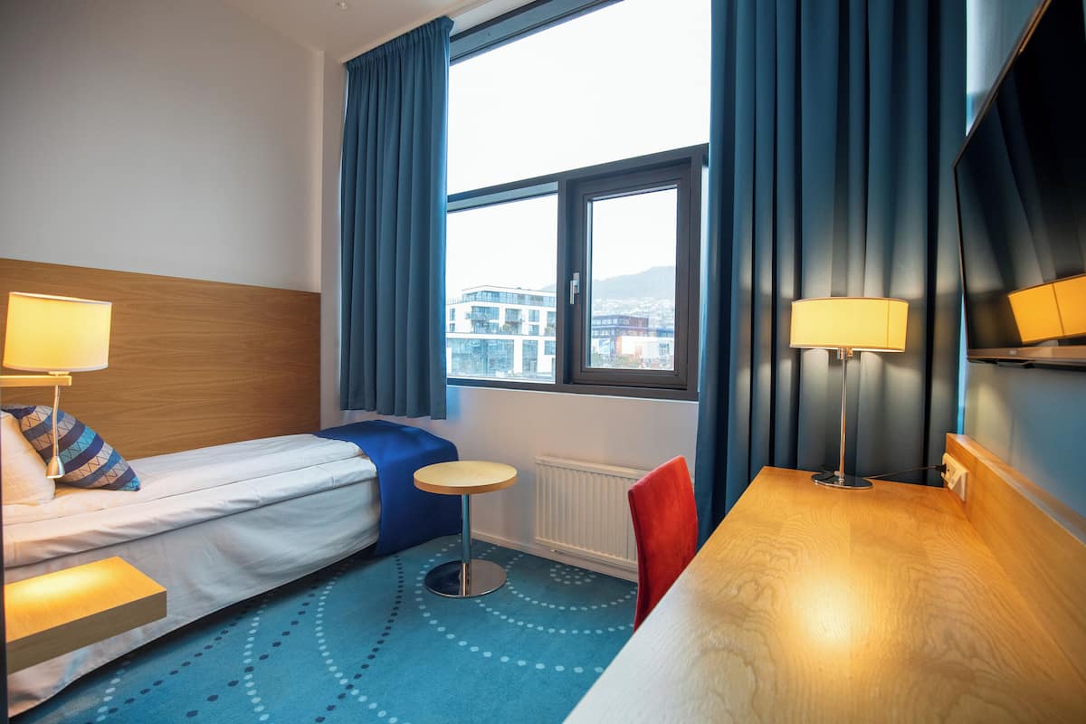 Eenpersoonskamer (Moderate) | Een bureau, een strijkplank/strijkijzer, gratis wifi, beddengoed