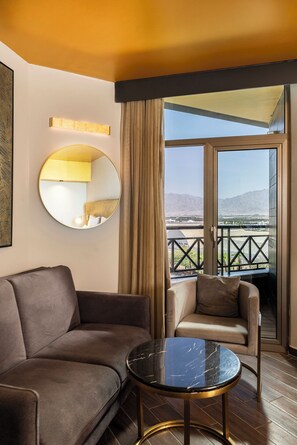 Classic Room, Balcony, Pool View | Minibar, in-room safe, desk, soundproofing -  EVE by Adam Hotels (Eilat)