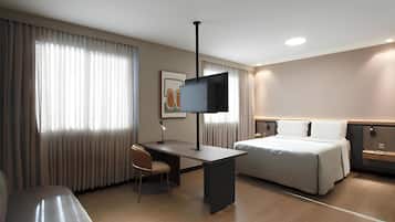 Minibar, in-room safe, desk, laptop workspace