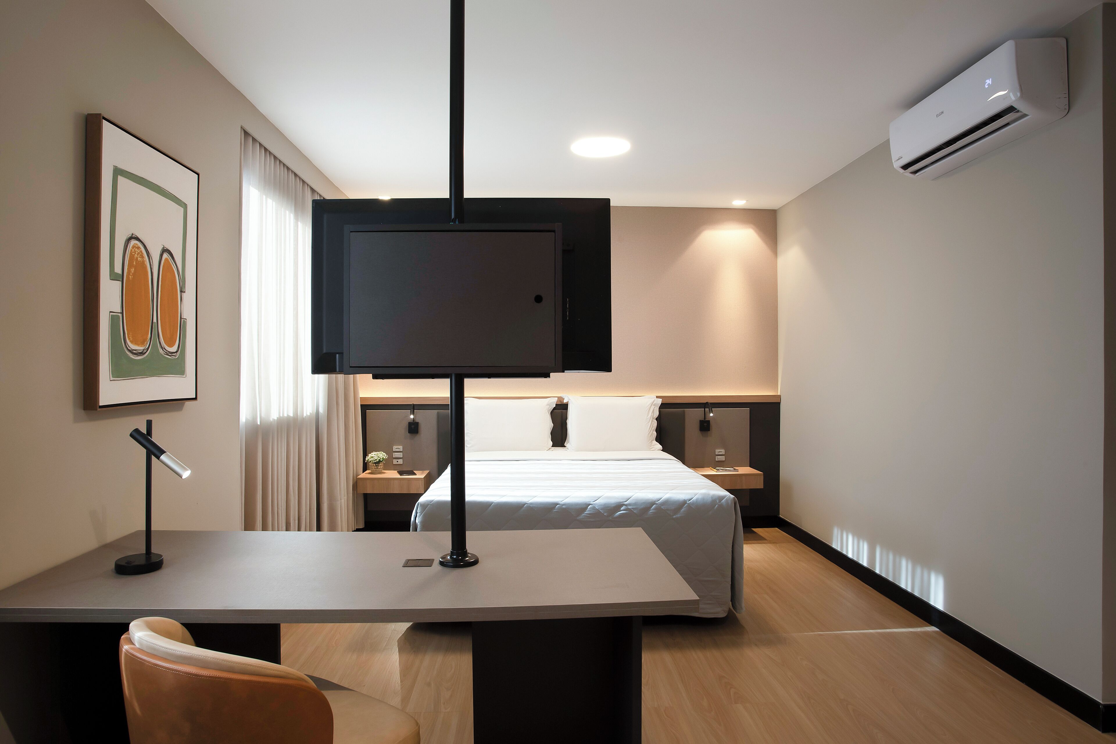 minibar, in-room safe, desk, laptop workspace