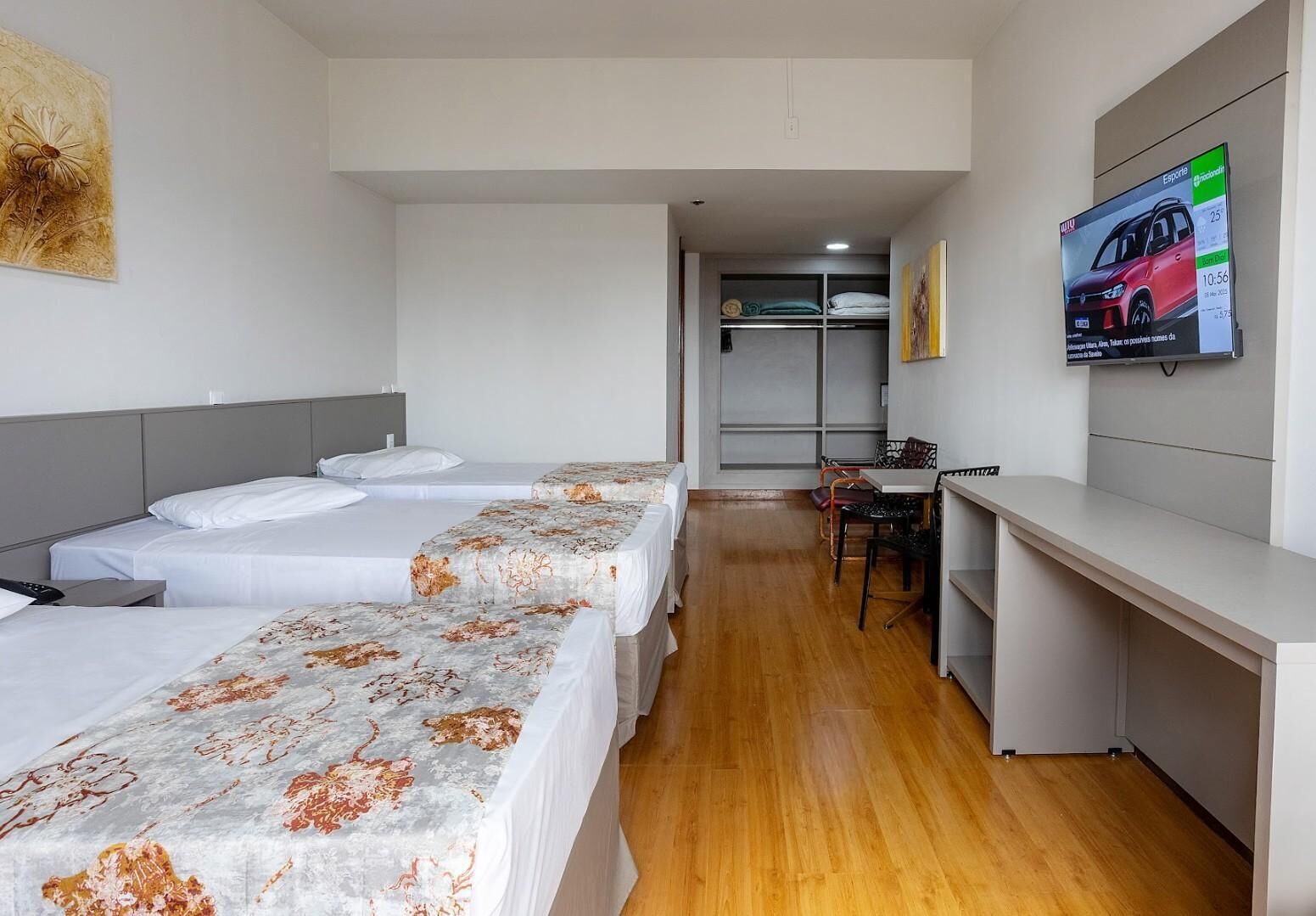 Desk, blackout drapes, WiFi (free), bed sheets