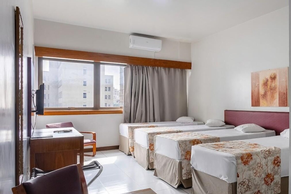 Desk, blackout drapes, WiFi (free), bed sheets