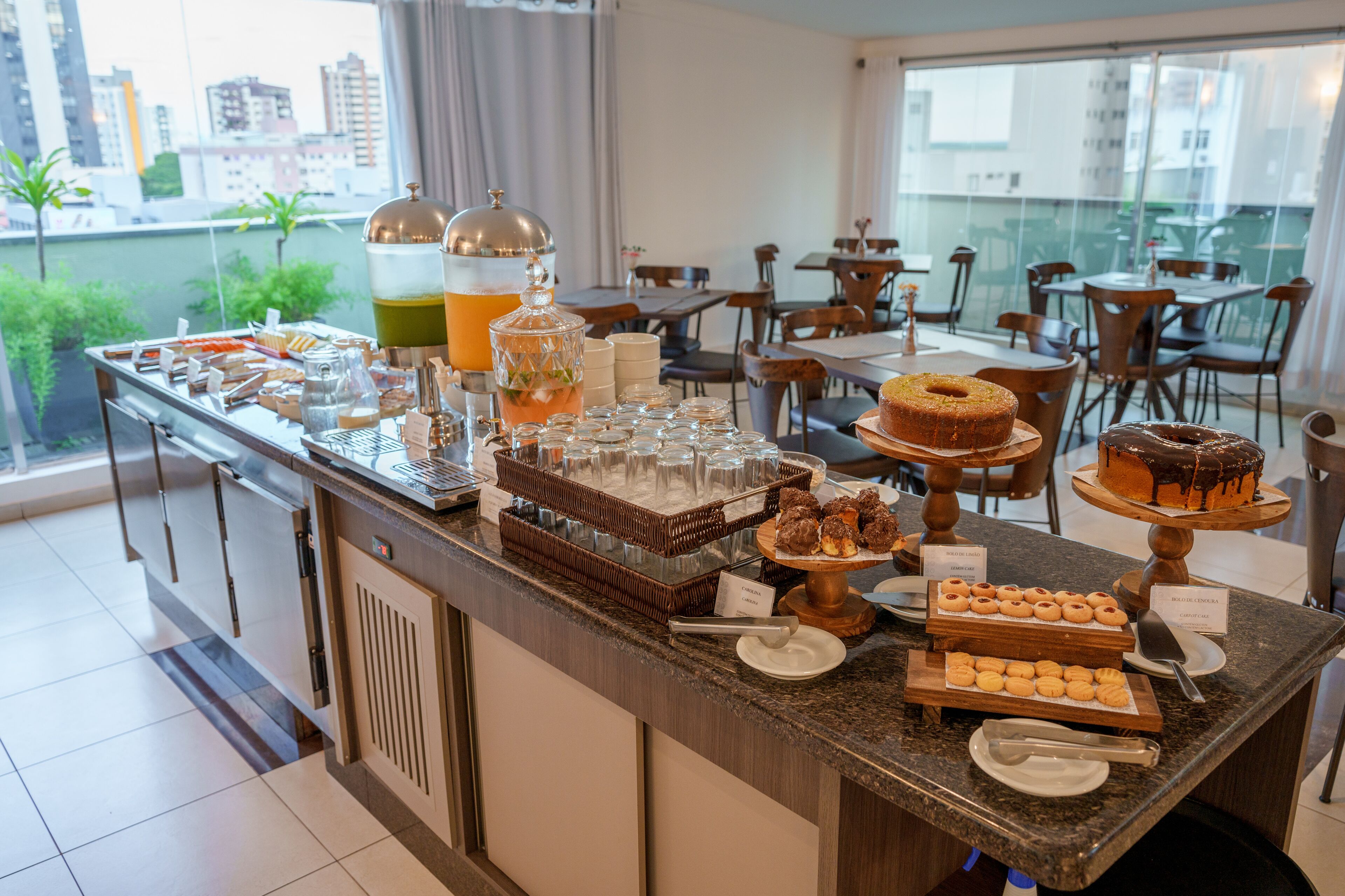 Daily buffet breakfast for a fee