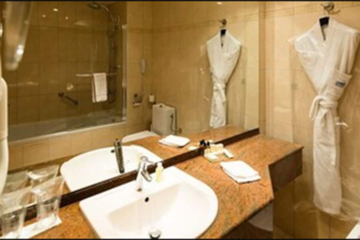 shower, free toiletries, hair dryer, bidet