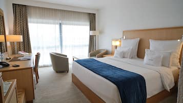 Minibar, in-room safe, desk, blackout curtains