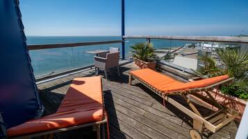 Superior Room, Terrace, Sea View | 1 bedroom, premium bedding, in-room safe, desk