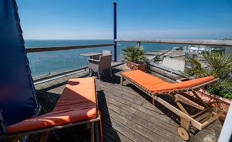 Superior Room, Terrace, Sea View | Premium bedding, in-room safe, desk, laptop workspace