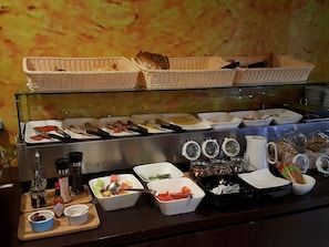 Daily buffet breakfast (EUR 15 per person)