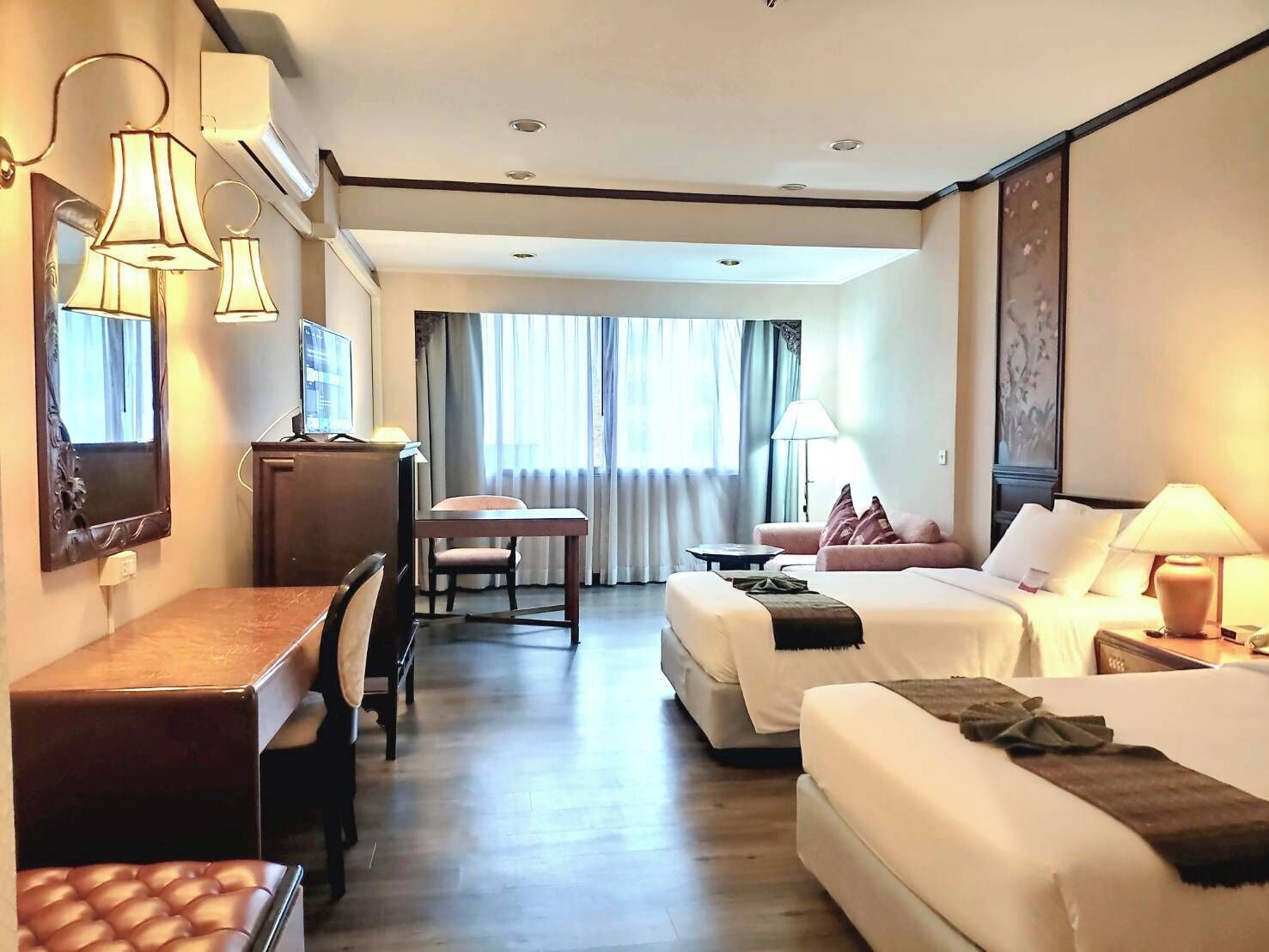 Phòng 2 giường đơn Executive | Bộ đồ giường kháng dị ứng, giường gấp/giường phụ (phụ phí) 