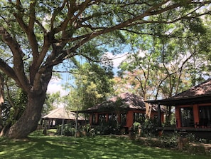 Superior Room, 1 Bedroom, River View | Terrace/patio - Baannamping Riverside Village (Saraphi)