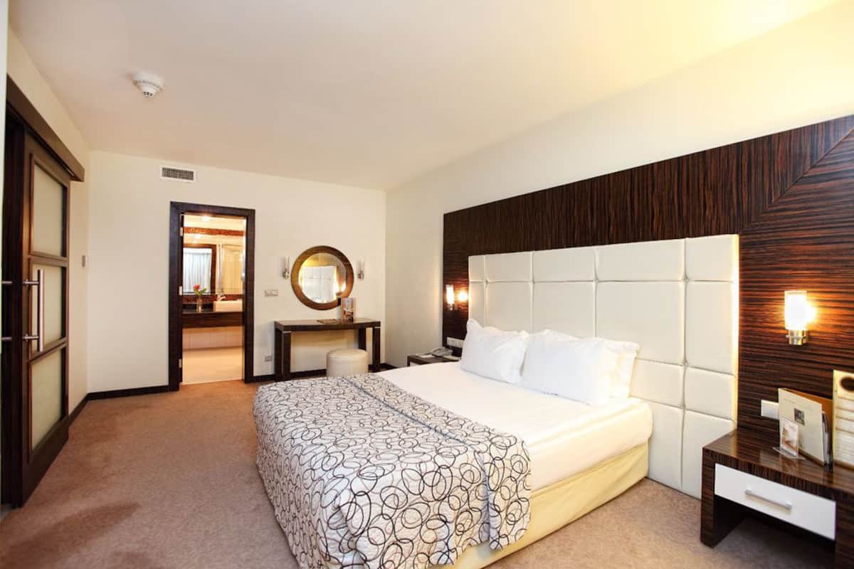 Suite, 1 très grand lit | Literie hypoallergénique, minibar, coffres-forts dans les chambres