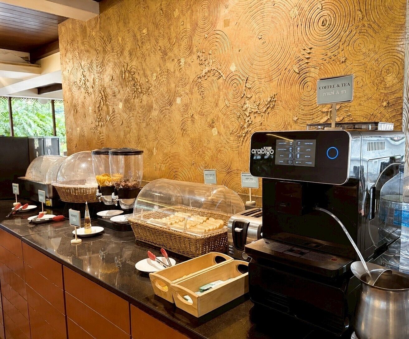 Café da manhã, almoço e jantar