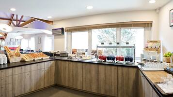 Daily buffet breakfast (EUR 15 per person)