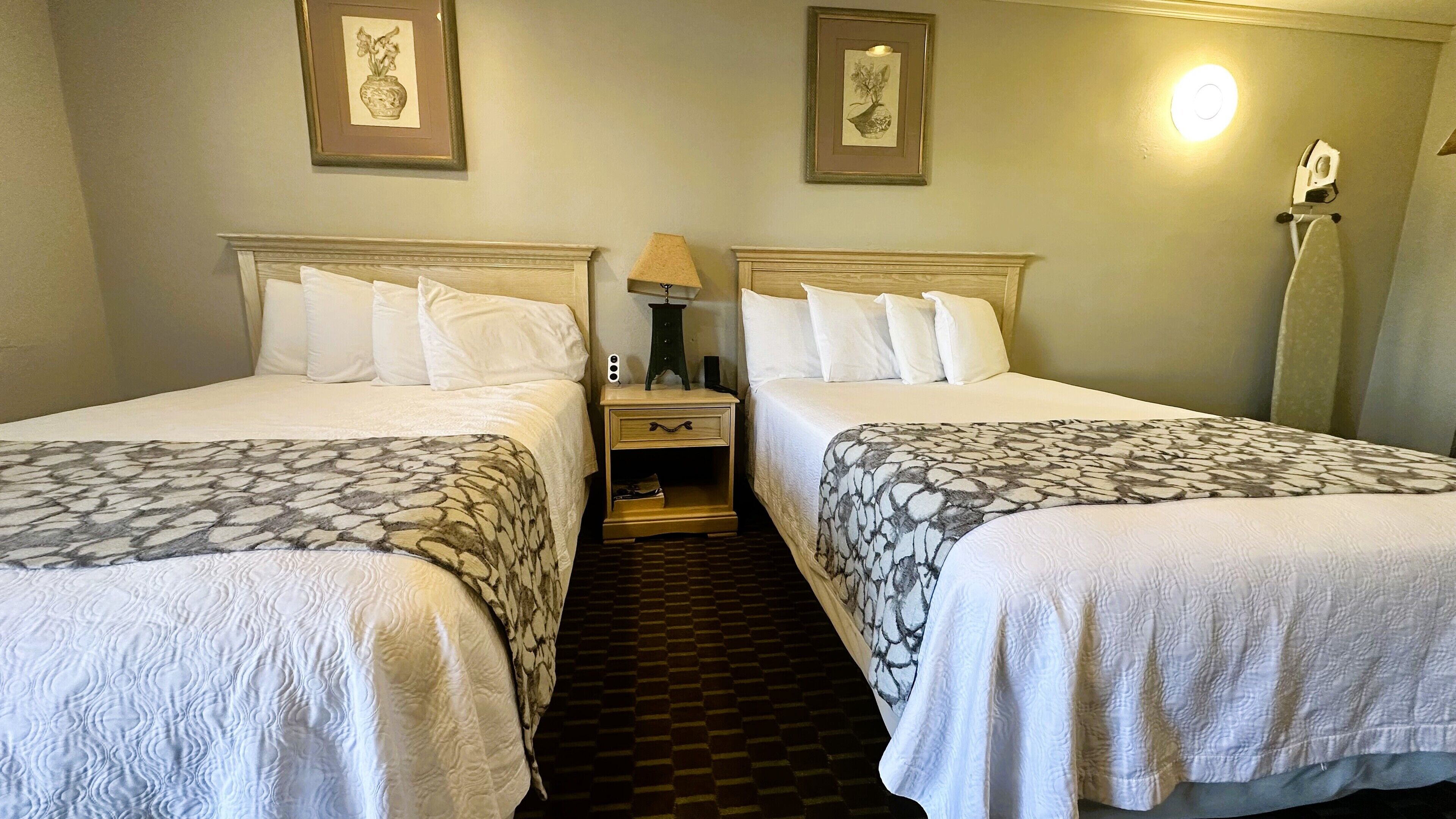 traditional room, 2 queen beds | iron/ironing board, free wifi, bed sheets