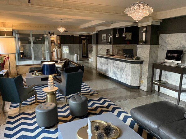 Sala de estar en el lobby