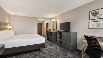 Room, 1 King Bed, Non Smoking | 1 bedroom, desk, blackout drapes, iron/ironing board