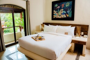 Superior Condo, 2 Bedrooms, Kitchen, Garden View | Balcony view - Villas Sacbe Condo Hotel and Beach Club (Playa del Carmen)