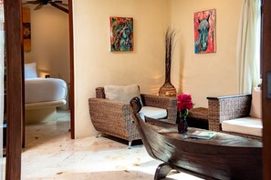Economy Condo, 1 Bedroom, Kitchen, Garden View | Living area - Villas Sacbe Condo Hotel and Beach Club (Playa del Carmen)