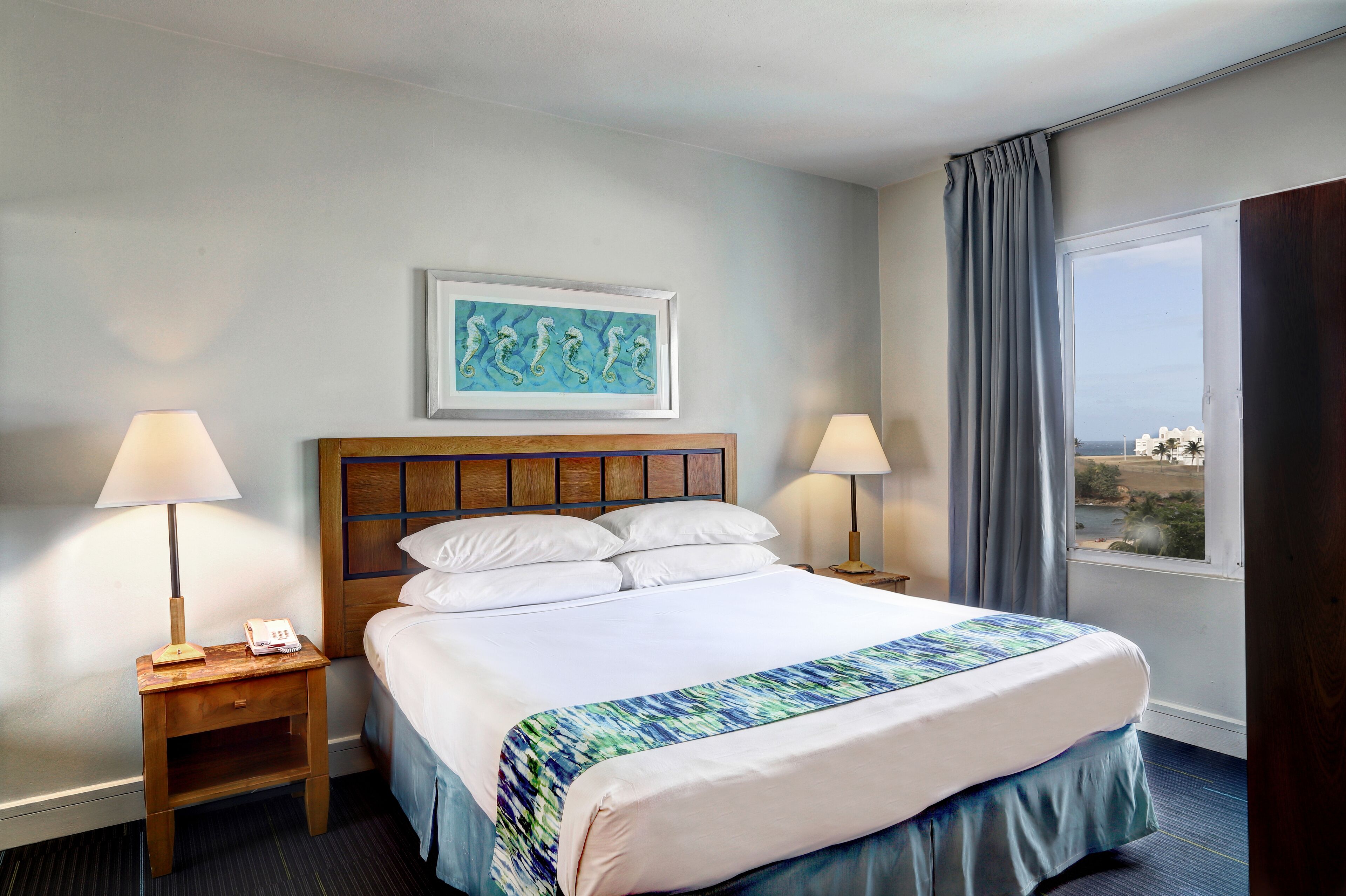 Suite, 1 habitación | Caja fuerte, escritorio, cortinas opacas y tabla de planchar con plancha