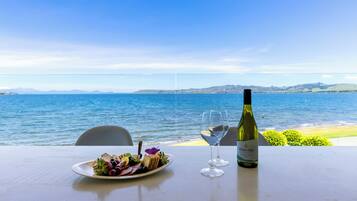 Sacred Waters Lakefront Apartment 5 | Terrace/patio