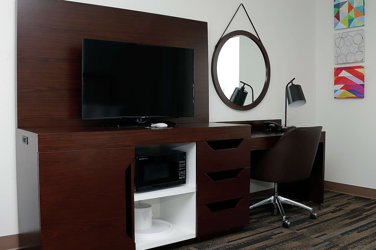 room, 2 queen beds, accessible, non smoking | minibar, in-room safe, desk, iron/ironing board