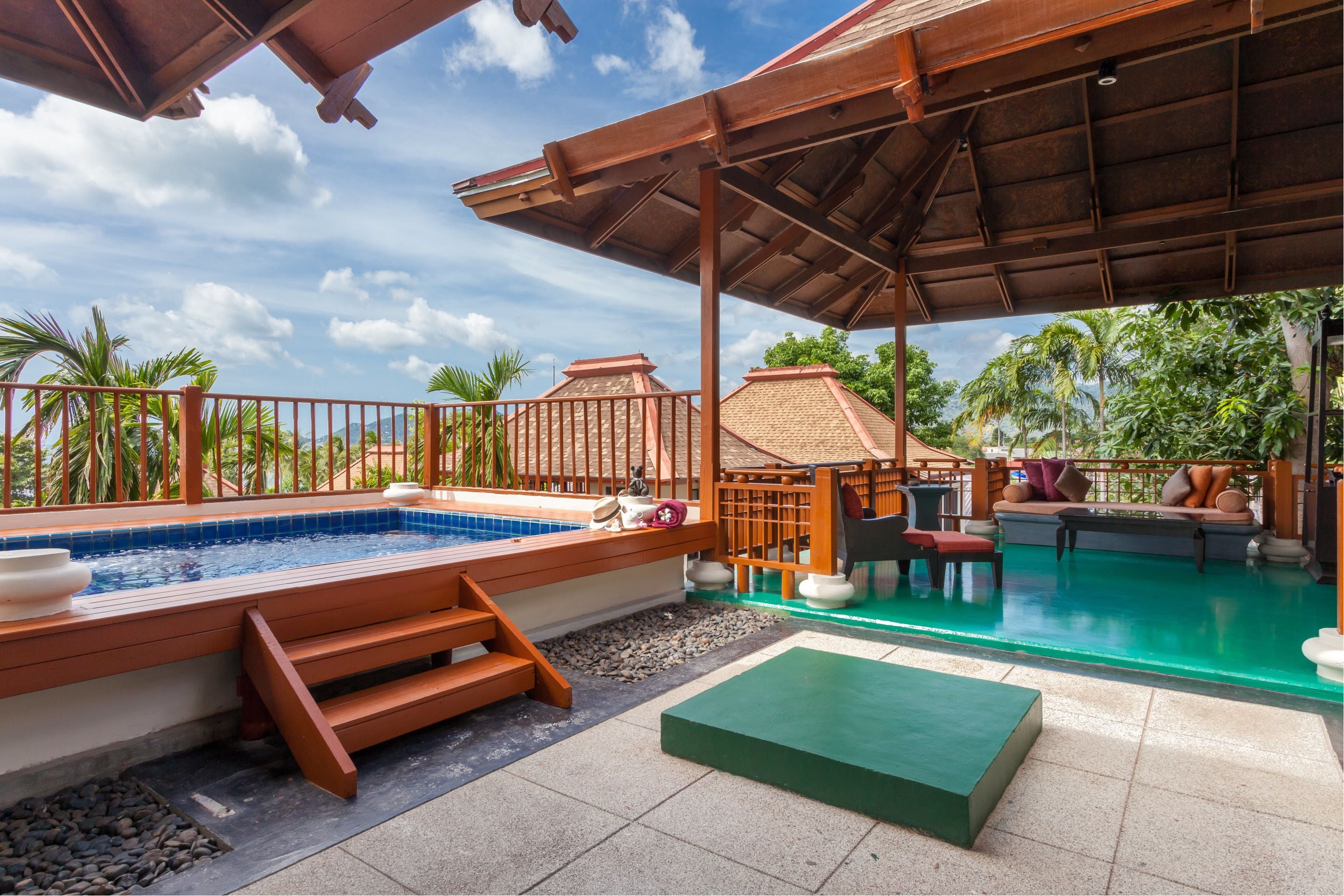 Plunge Pool Villa | 起居區 | 電視